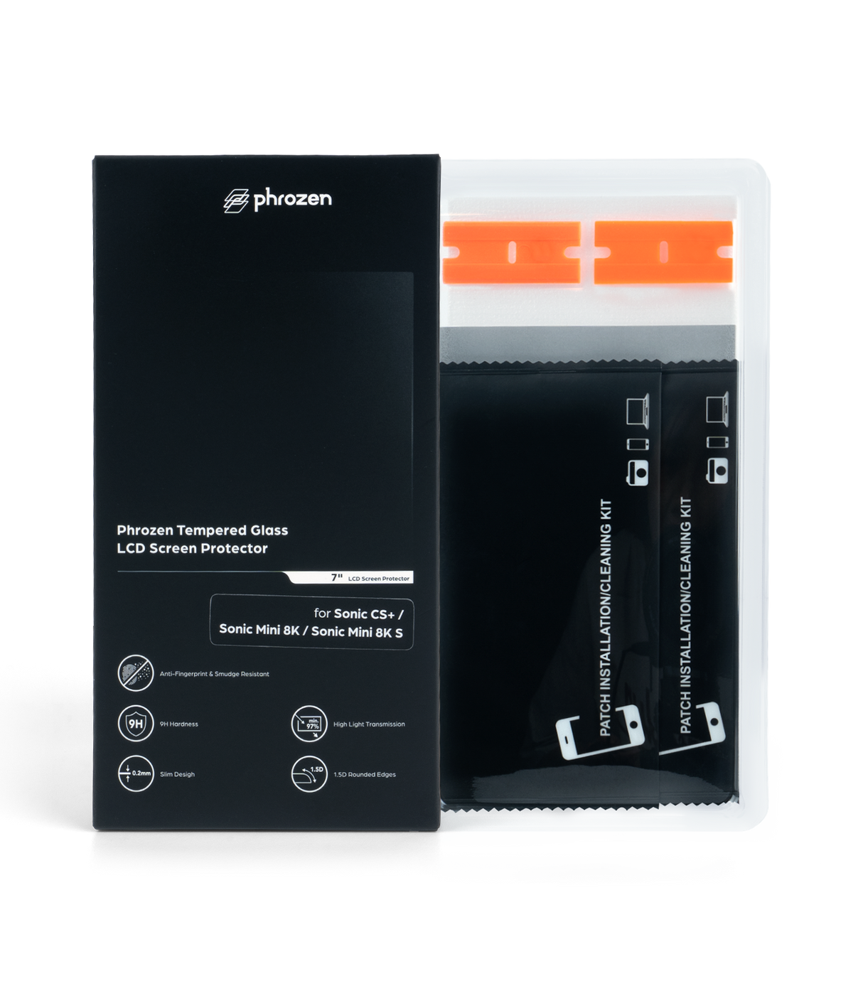 Phrozen Tempered Glass LCD Screen Protector for Mini 8K / 8K S (2 Sets)