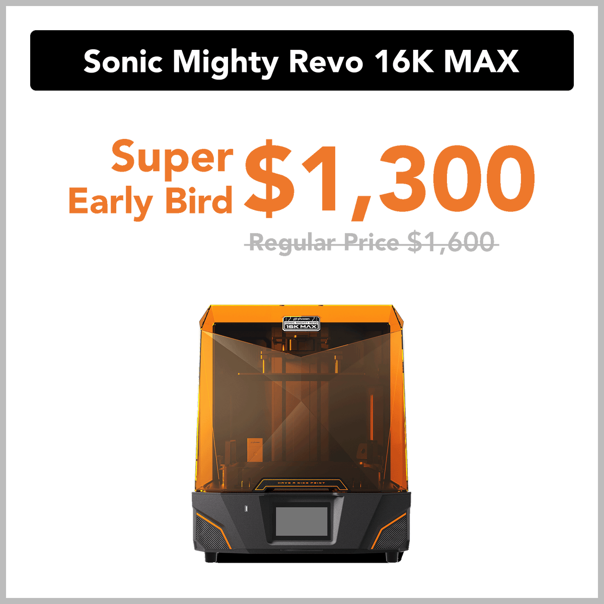 Phrozen Sonic Mighty Revo 16K MAX LCD 3D Printer