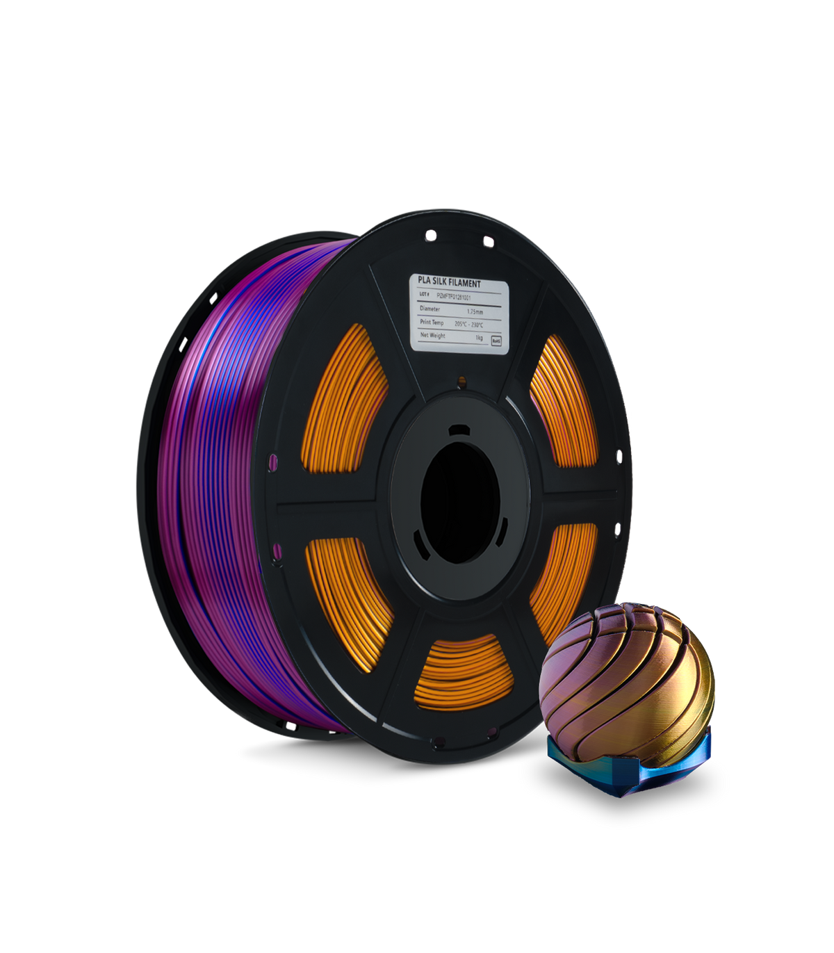 Halloween Silk PLA Titan Flame ×2