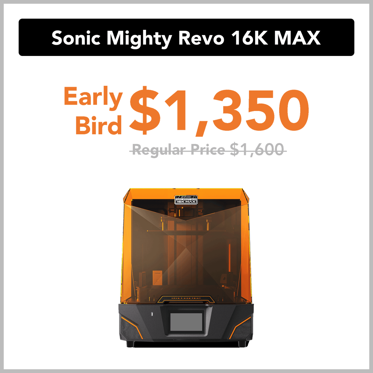Phrozen Sonic Mighty Revo 16K MAX LCD 3D Printer