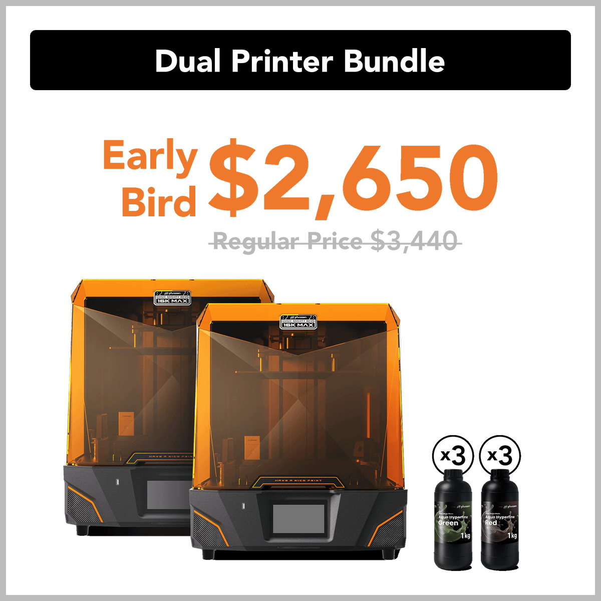 Revo MAX Dual Printer Bundle-Early Bird