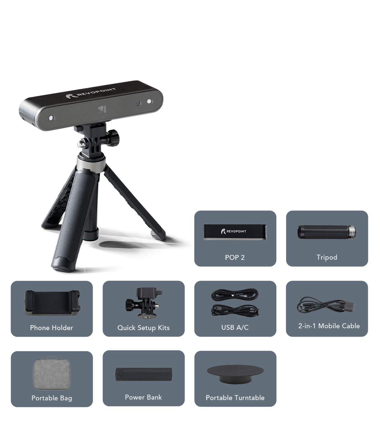 Revopoint POP 2 3D Scanner Premium Package