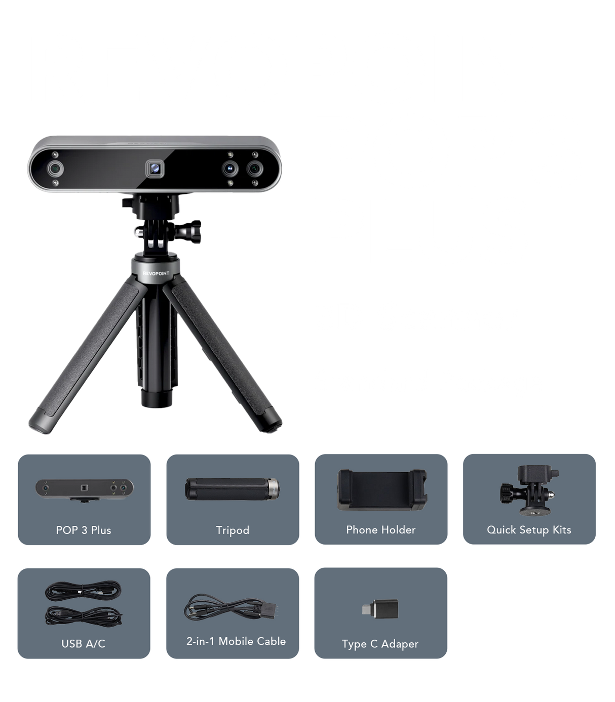 Revopoint POP 3 Plus 3D Scanner Standard Package